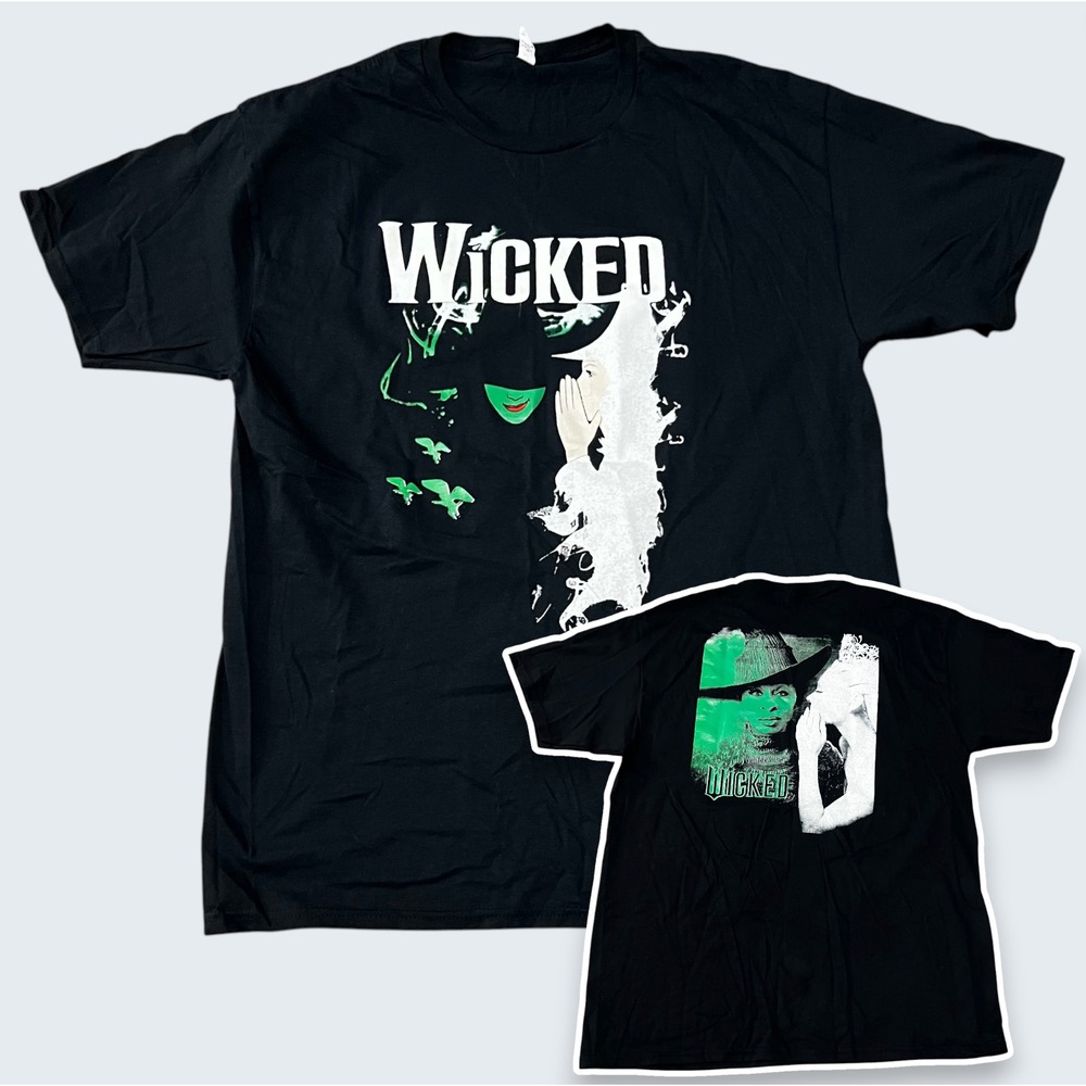 Wicked Musical Graphic Shirt Men's Large Broadway Double Sided Movie Tee